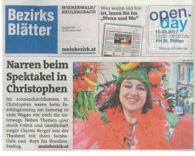 Bezirksblatt Faschingsumzug